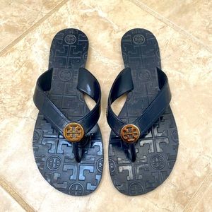 Tory Burch navy sandal